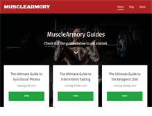 Tablet Screenshot of musclearmory.com